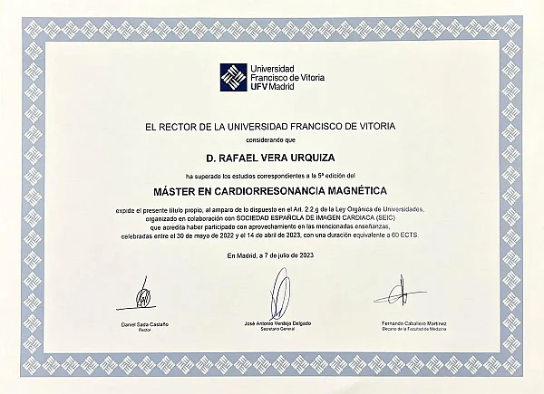 Máster en Cardioresonancia Magnética